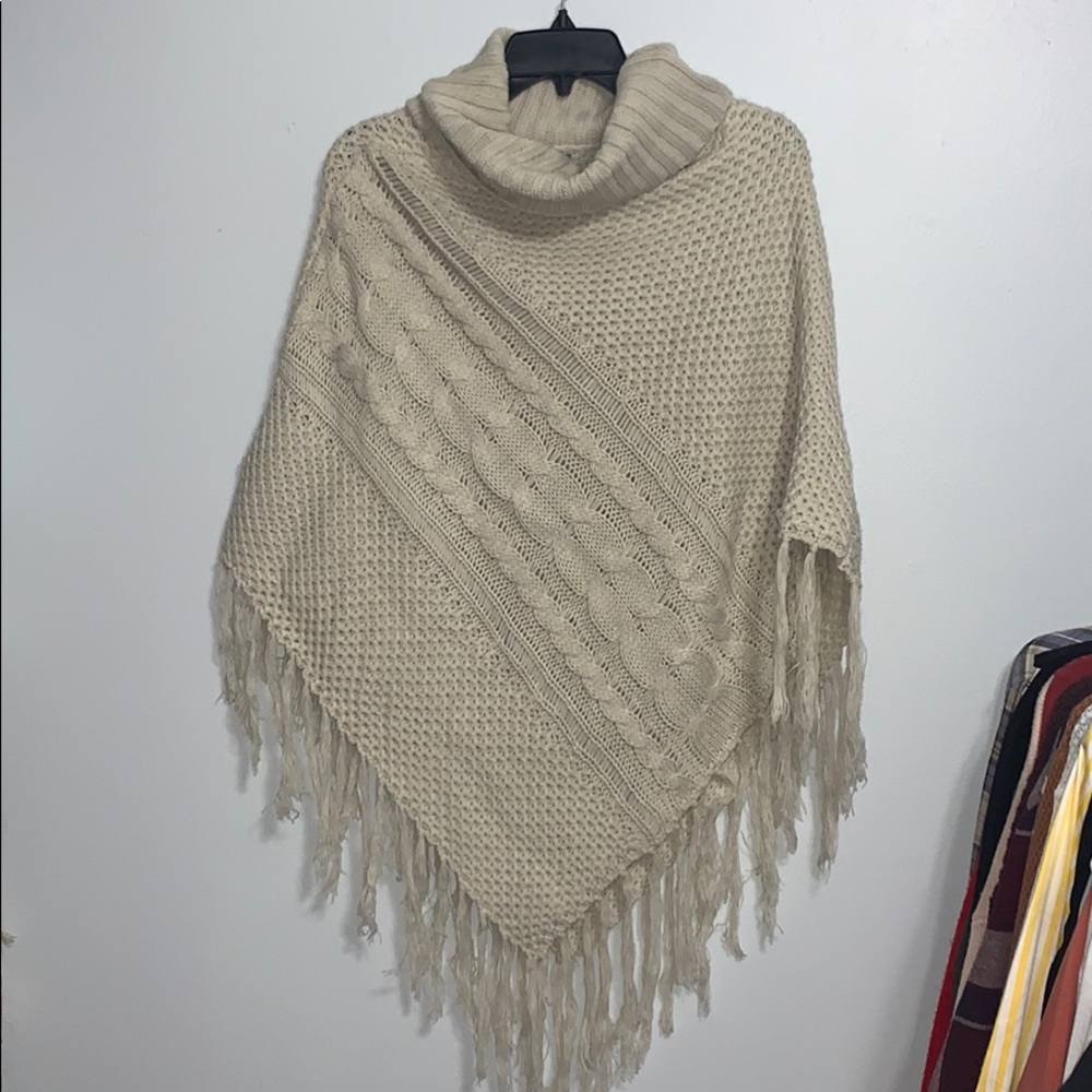 Sweater Knit Poncho